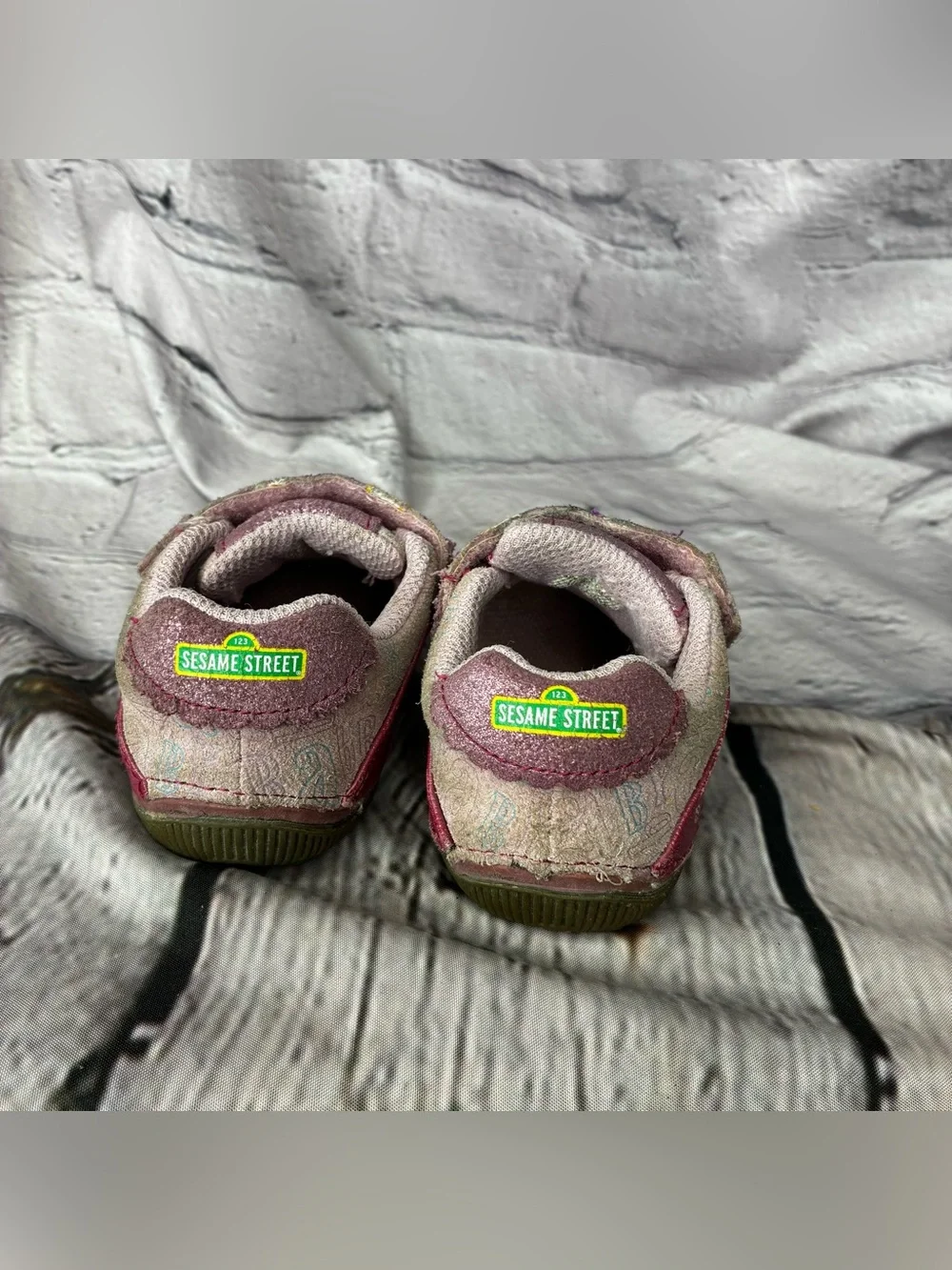 VTG Y2K Abby Cadabby Sesame Street Baby Stride Rite Pink Sneaker Shoes Size 4